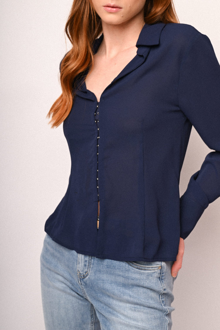 Camicia con gancetti