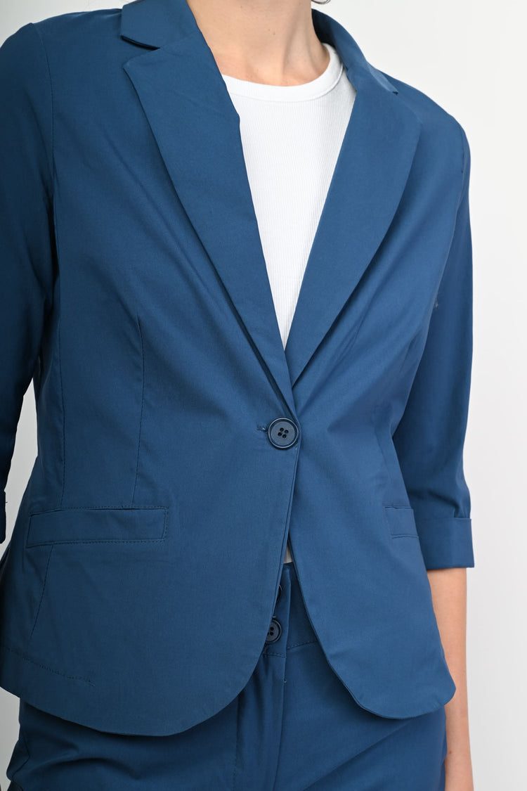 Blazer monopetto misto viscosa