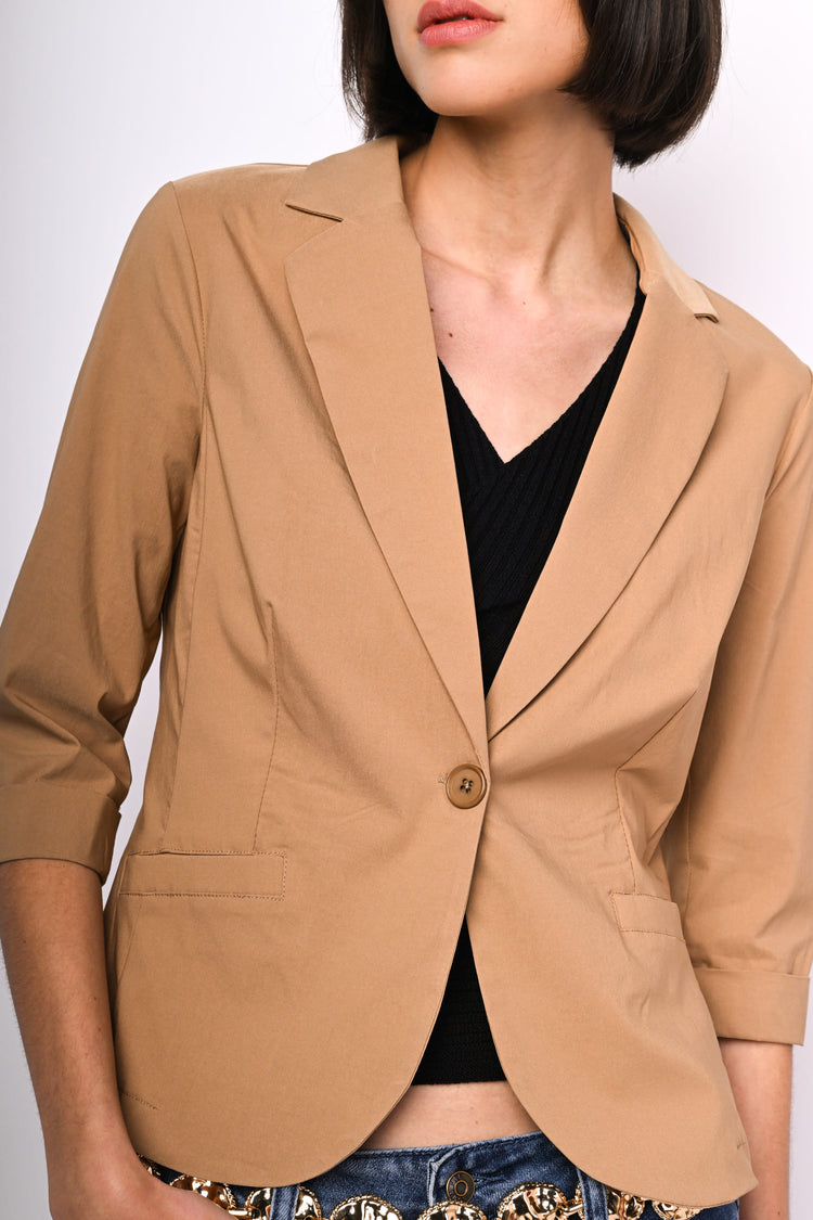 Blazer monopetto misto viscosa