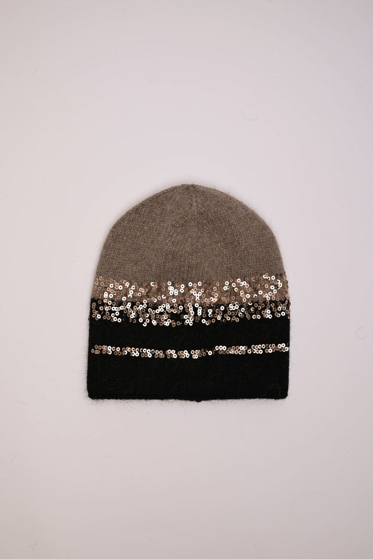 Cappello con fascia paillettes