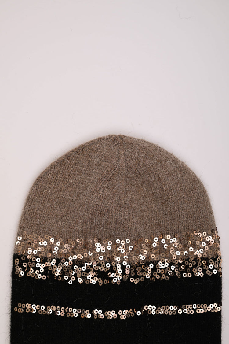Cappello con fascia paillettes