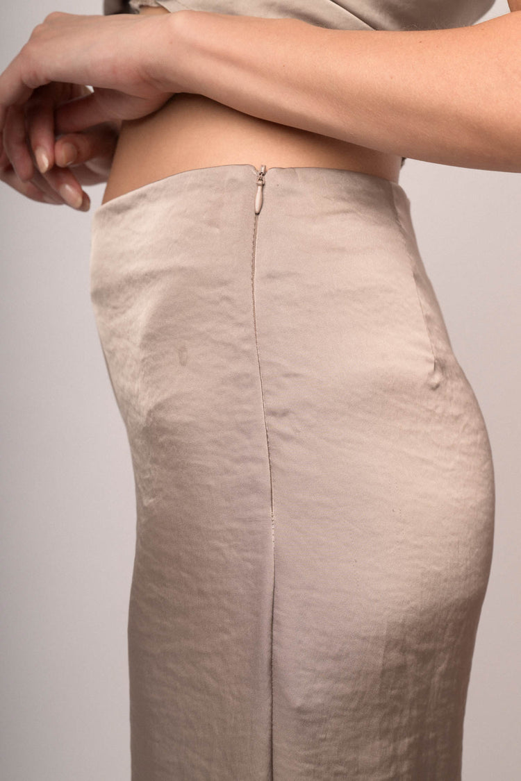 Pantaloni palazzo laminato