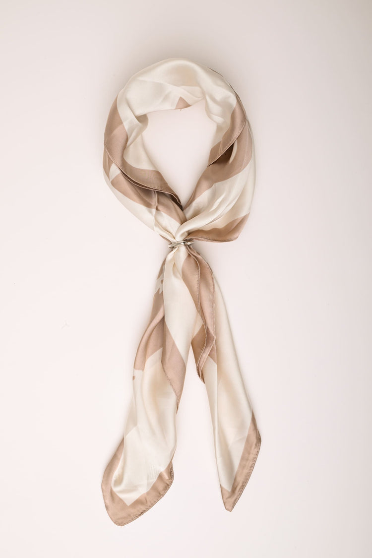Foulard a stampa floreale