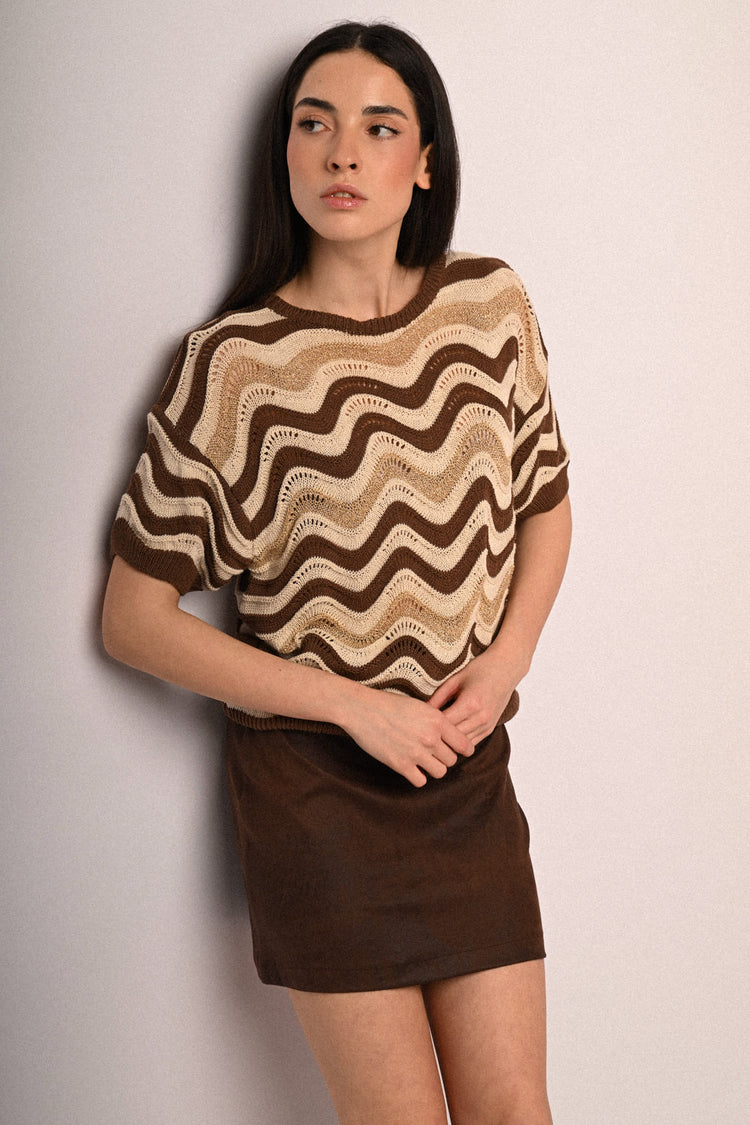 Minigonna in similpelle vintage