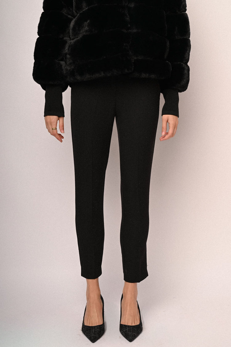 Pantaloni a sigaretta con strass