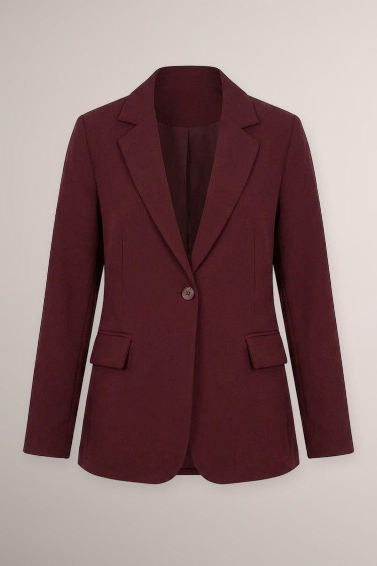 Blazer basic monopetto bordeaux
