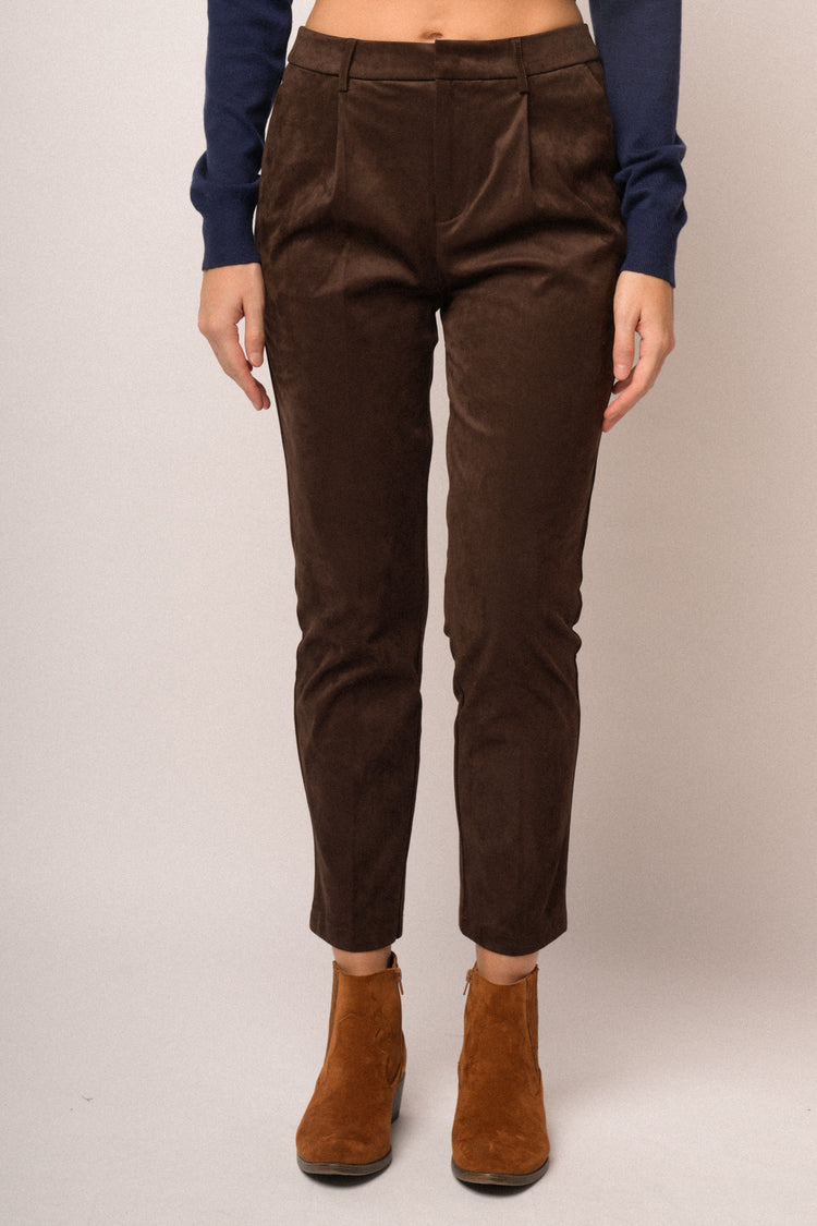 Pantaloni basic velour