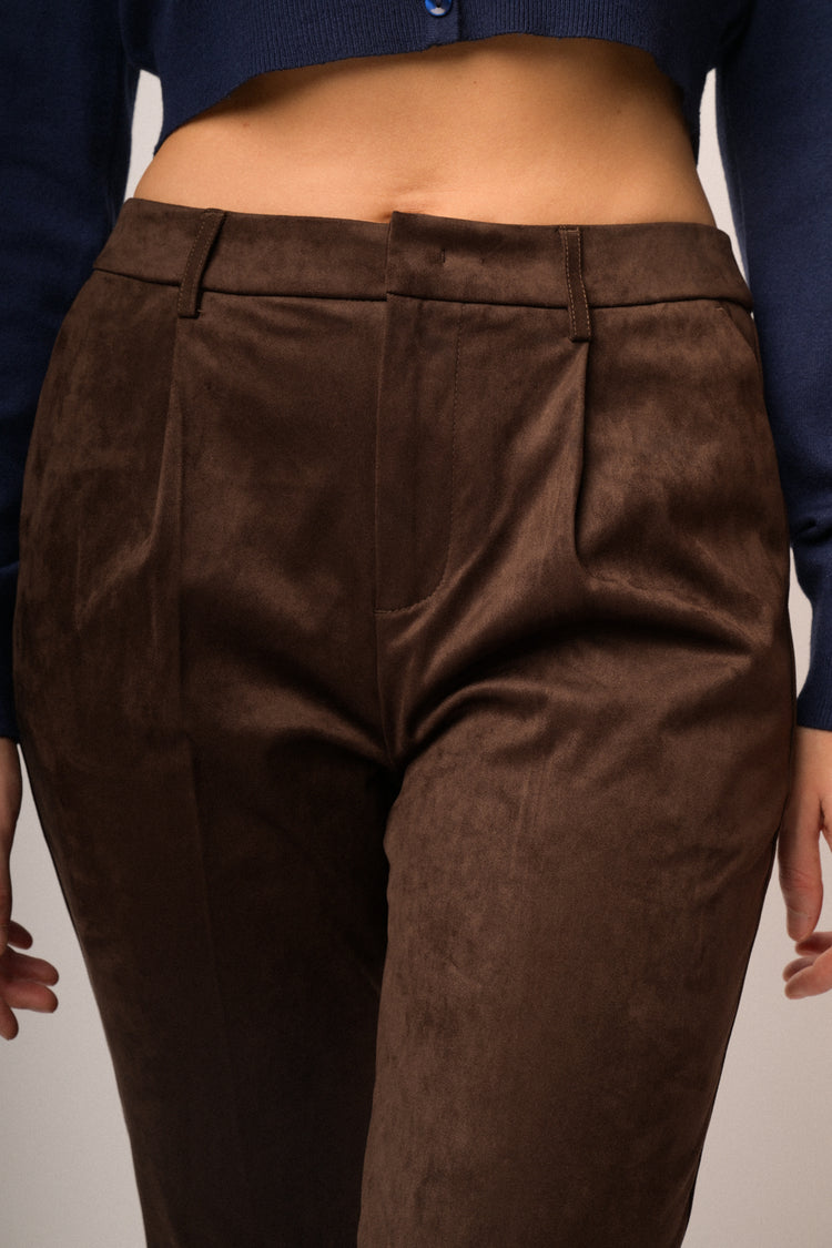 Pantaloni basic velour