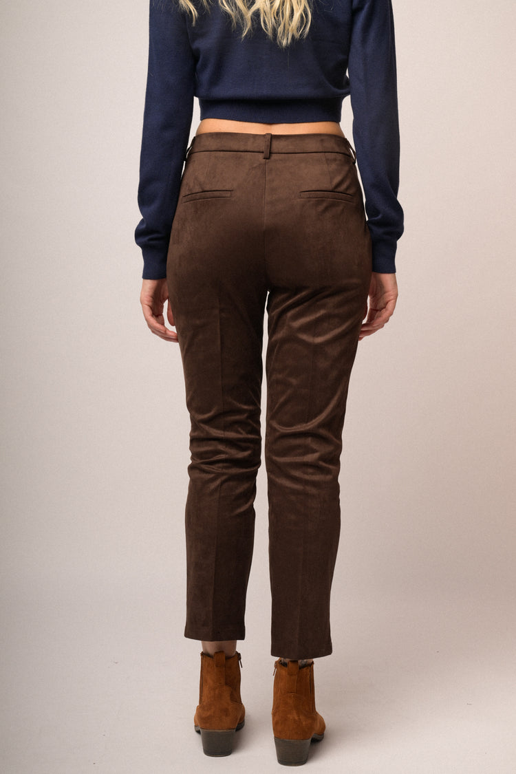 Pantaloni basic velour