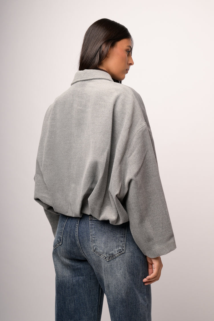 Cappotto corto arricciato