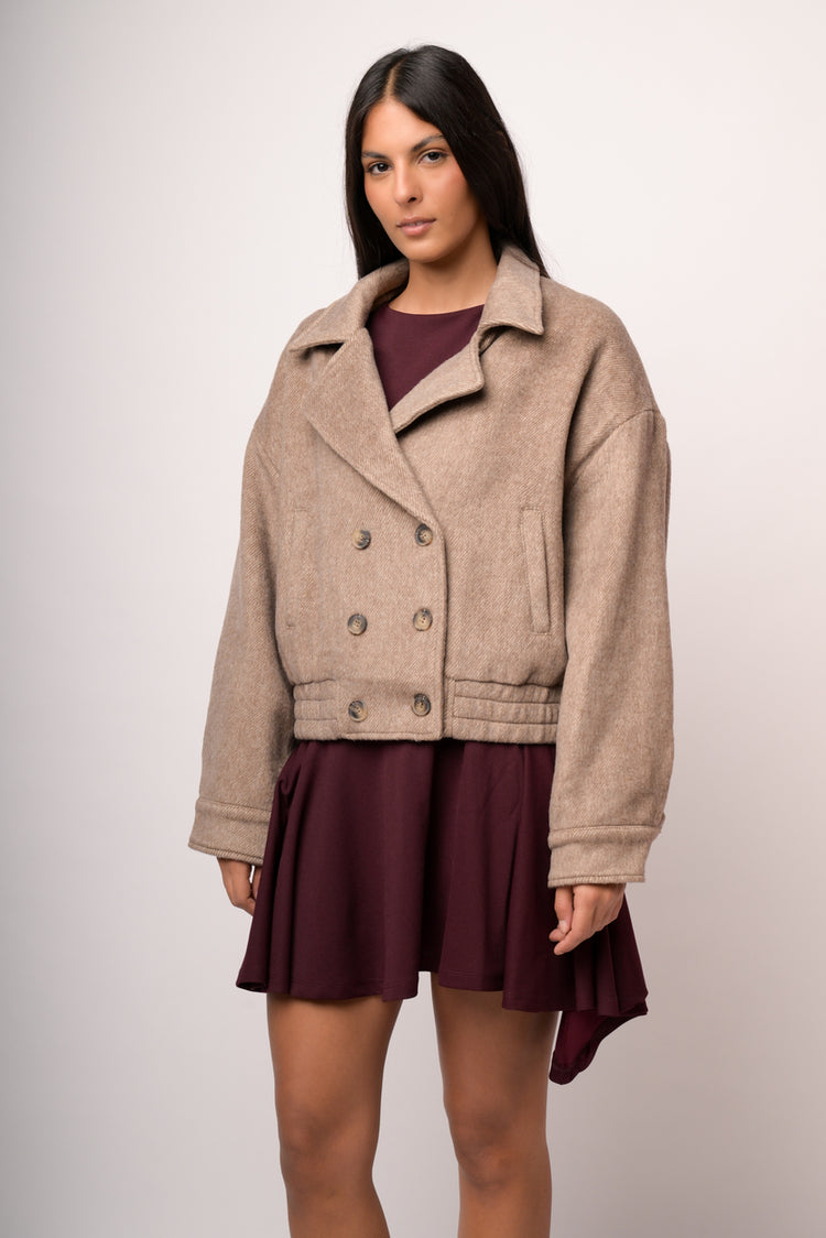 Cappotto doppiopetto spina