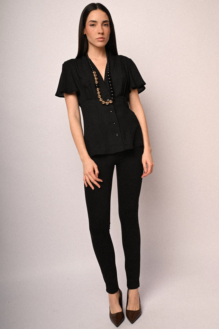 Pantaloni slim-fit in drill