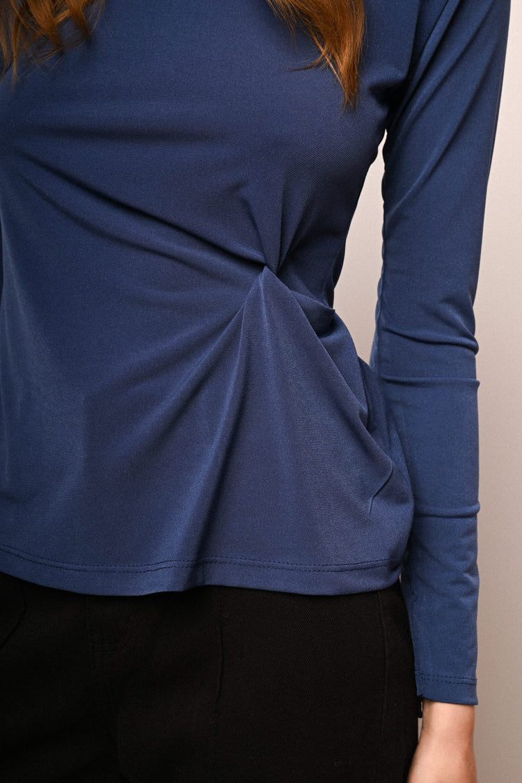 T-shirt a maniche lunghe con nodo