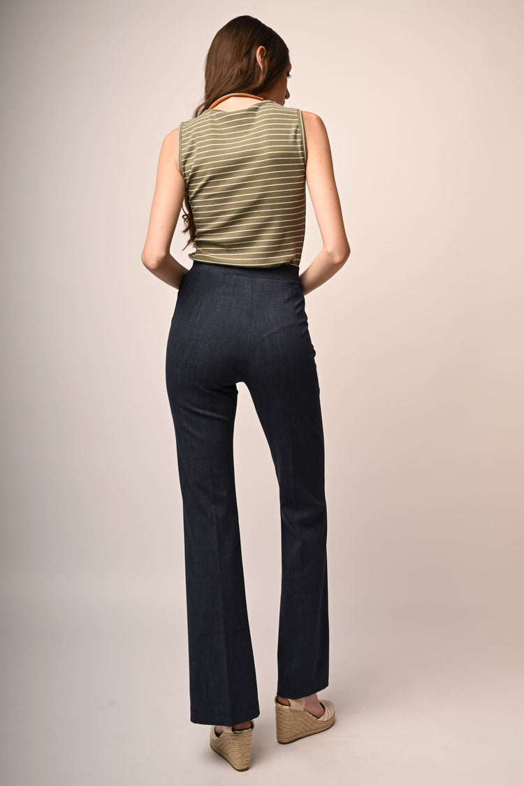 Pantaloni svasati misto viscosa