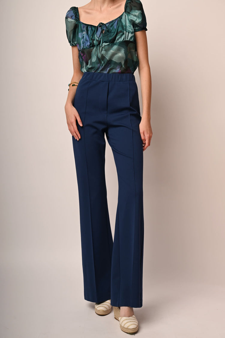 Pantaloni svasati misto viscosa