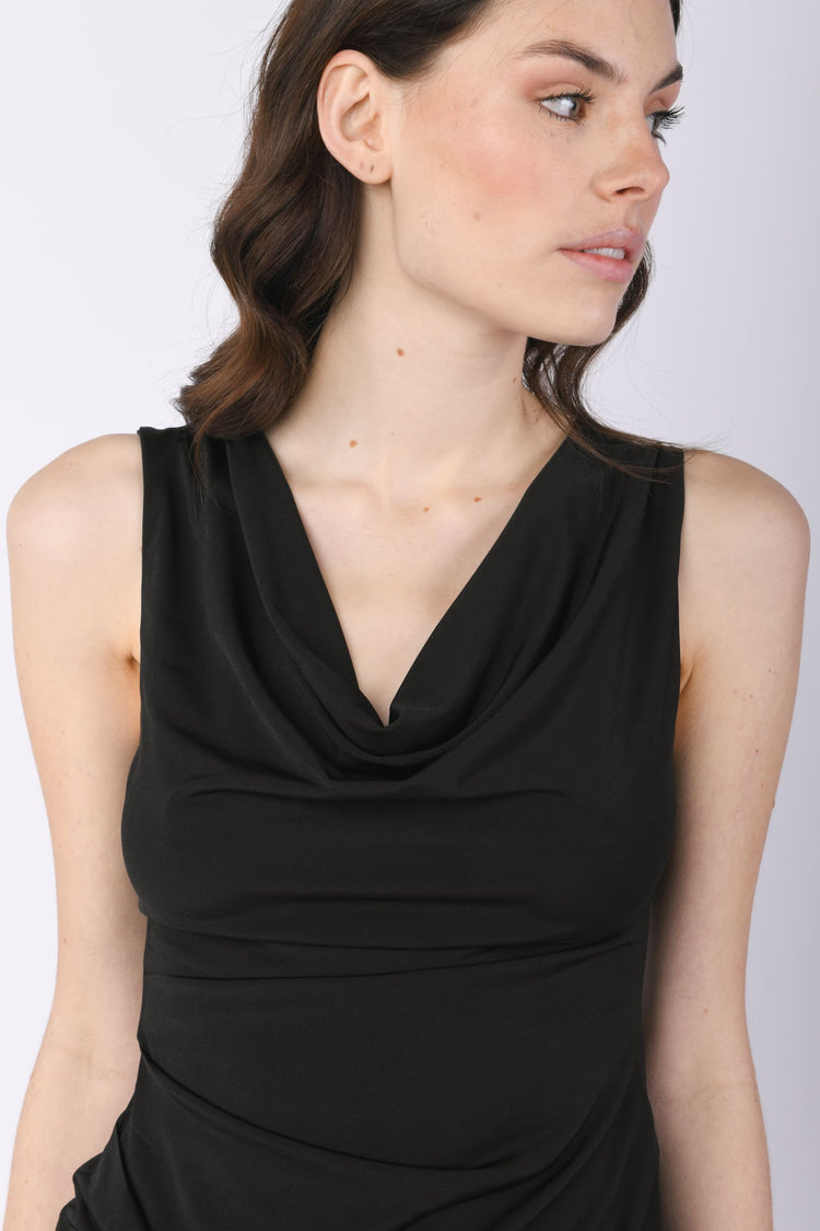 Top con collo ad anello