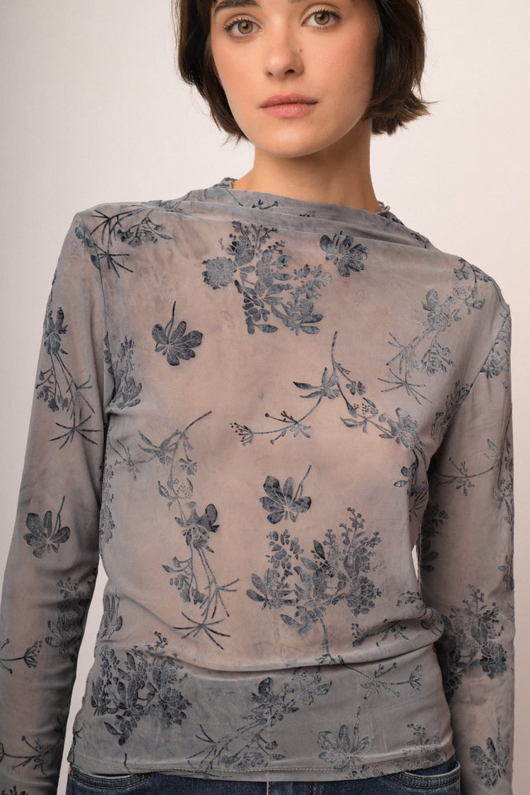 Maglia shiffer devoree fiori