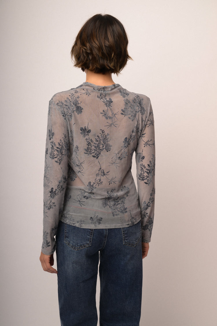 Maglia shiffer devoree fiori