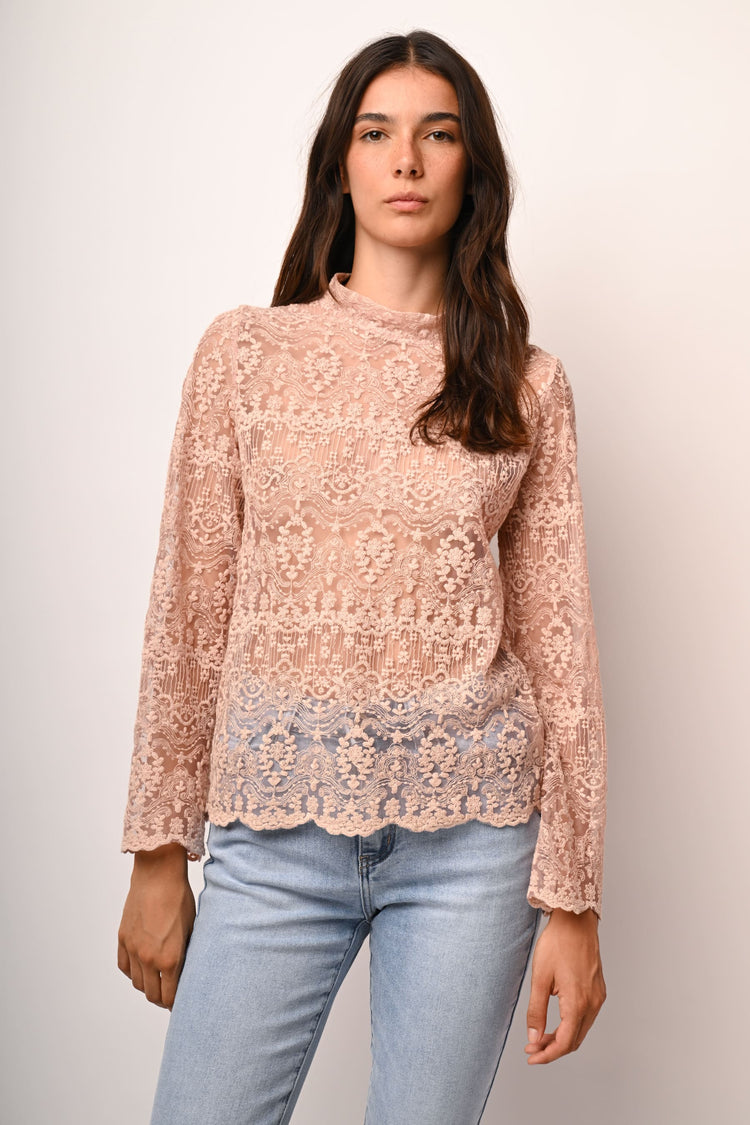 Blusa in pizzo