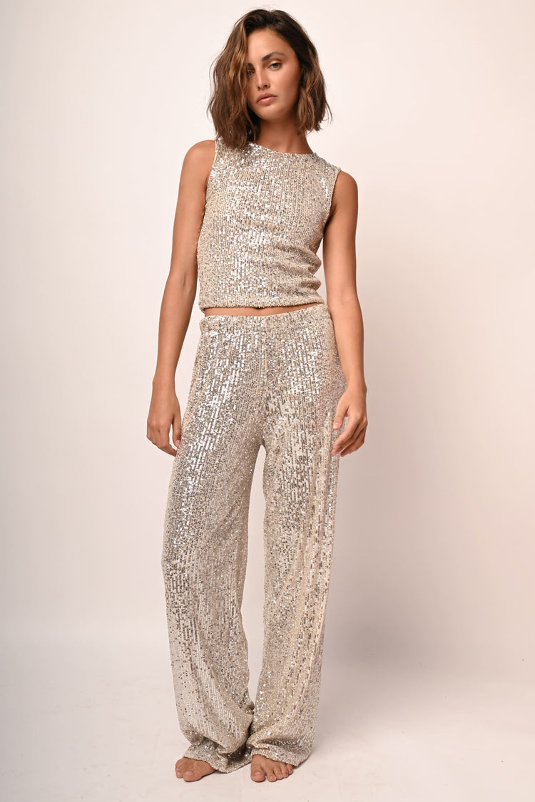 Pantaloni in paillettes