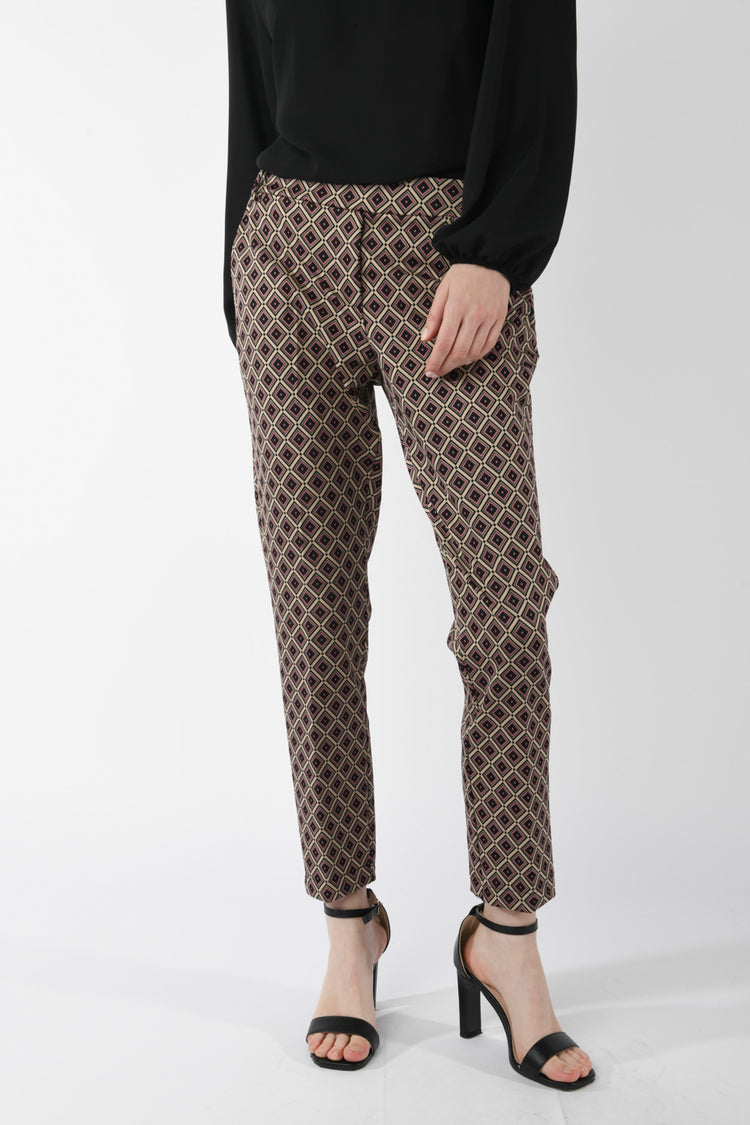 Pantaloni a stampa geometrica