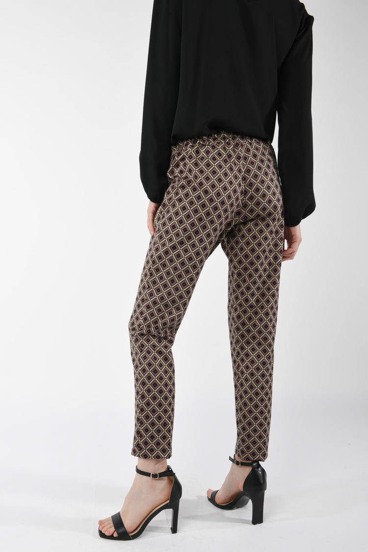 Pantaloni a stampa geometrica