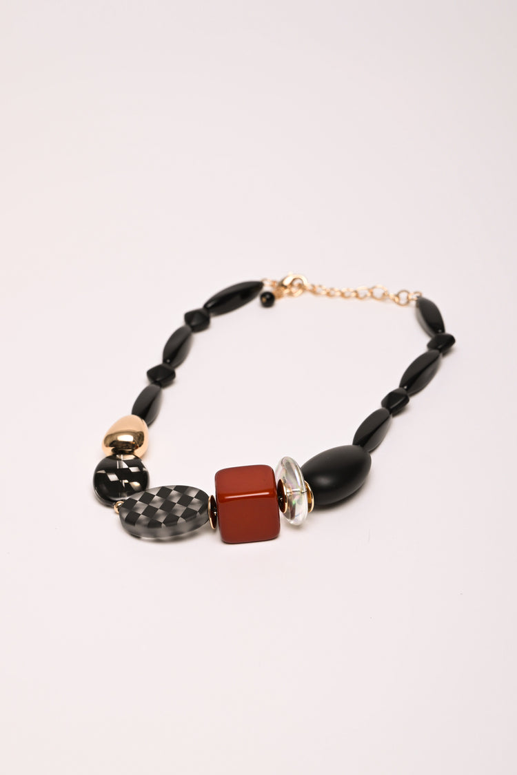 Collana con pietre mix