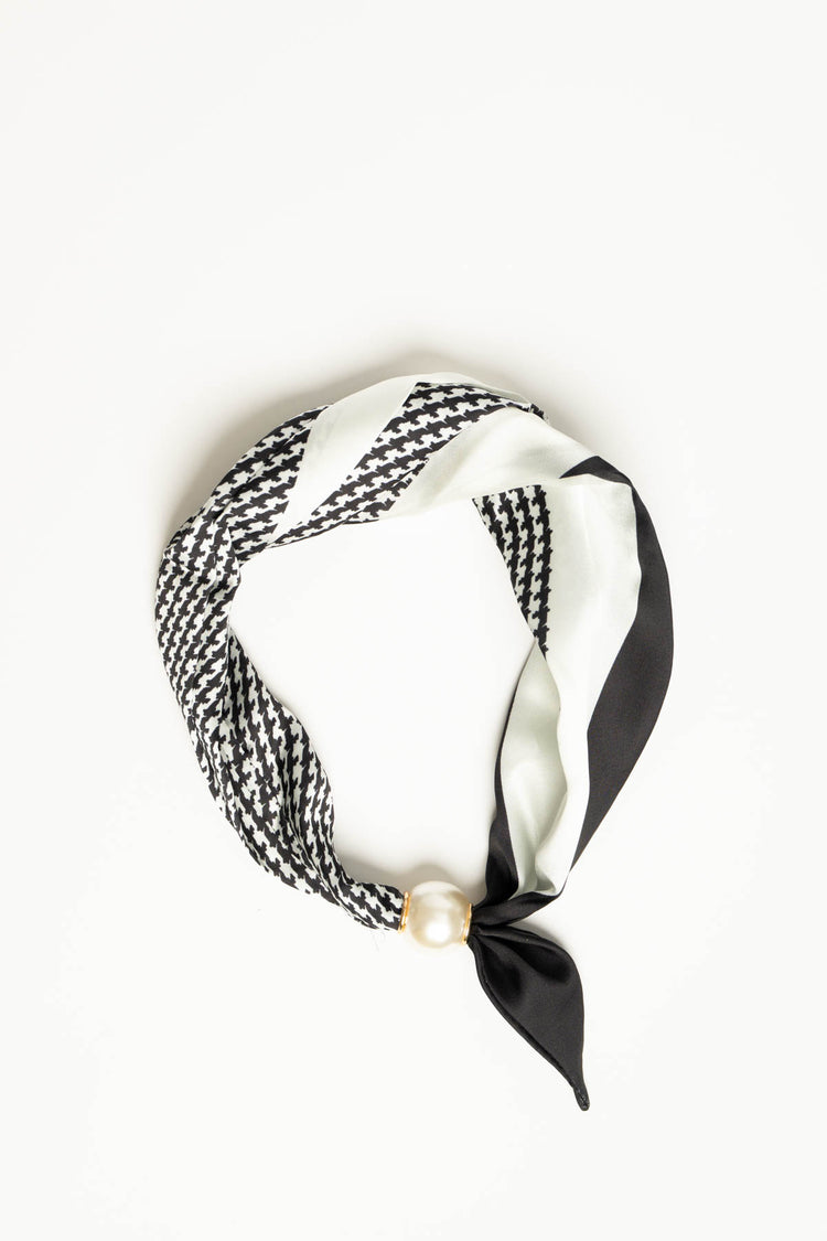 Foulard collana pied de poule