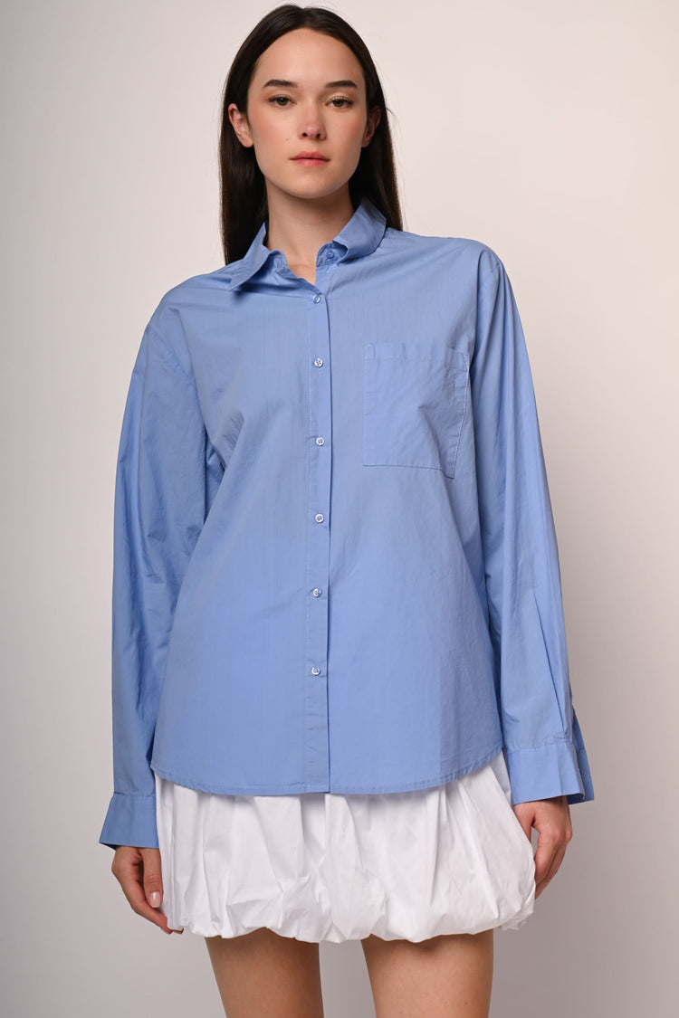 Camicia oversize con taschino