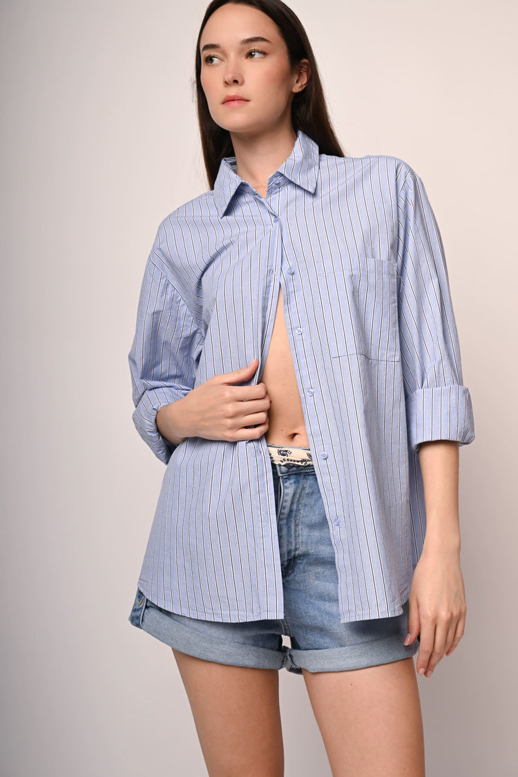 Camicia oversize a righe