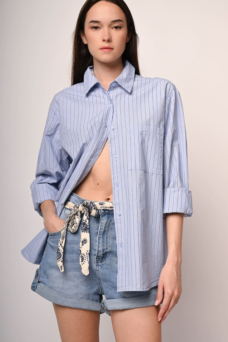 Camicia oversize a righe