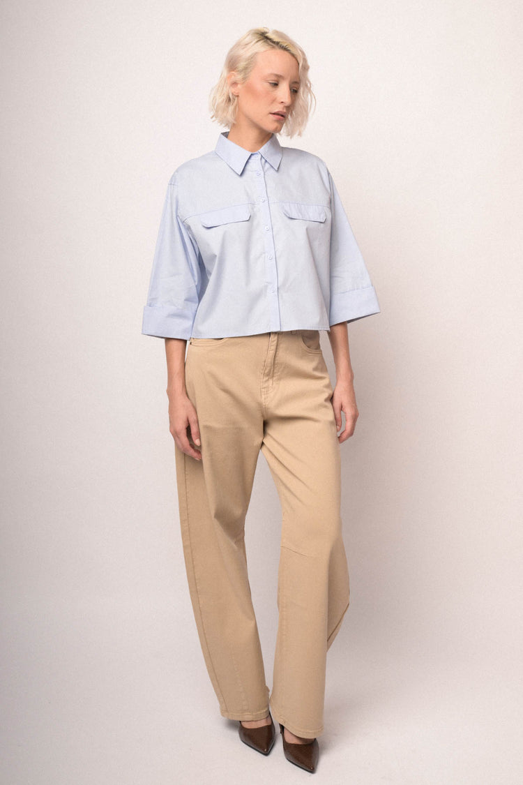 Camicia over con taschino