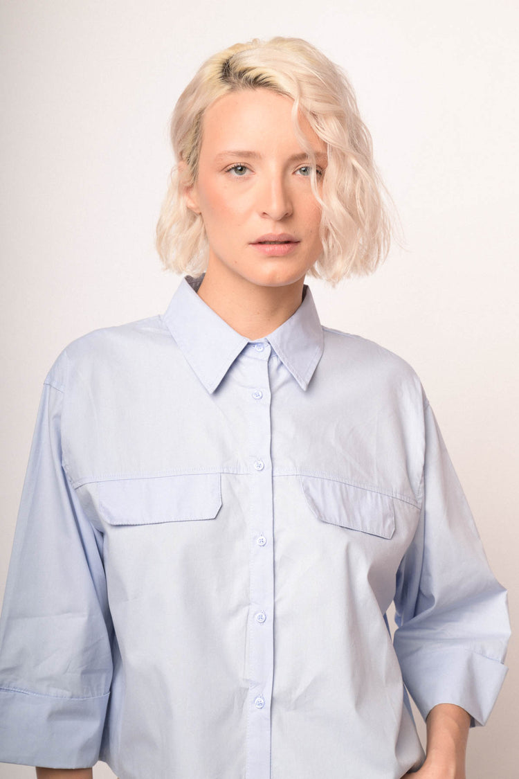 Camicia over con taschino