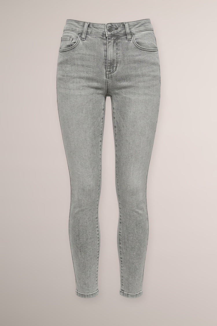 Jeans skinny in denim grigio