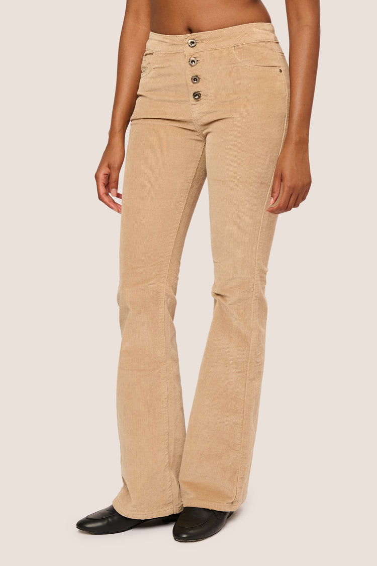 Pantaloni velluto a zampa