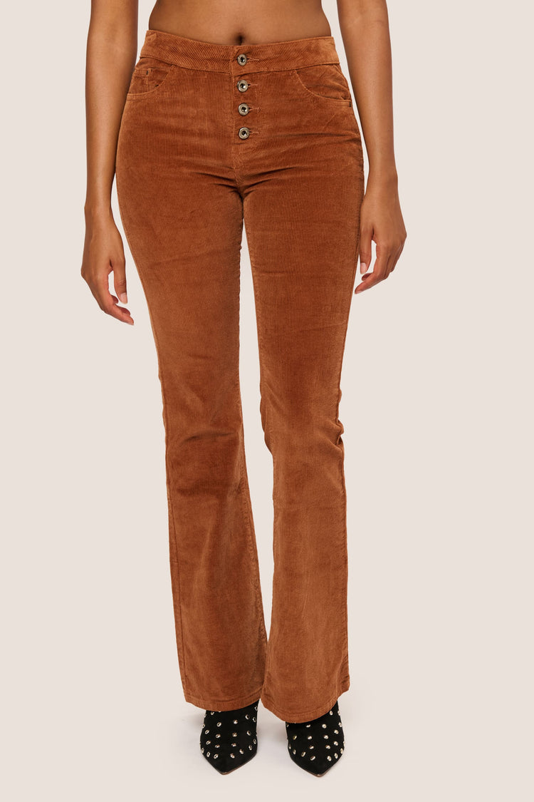 Pantaloni velluto a zampa