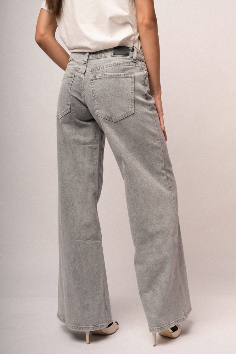 Jeans palazzo scuro