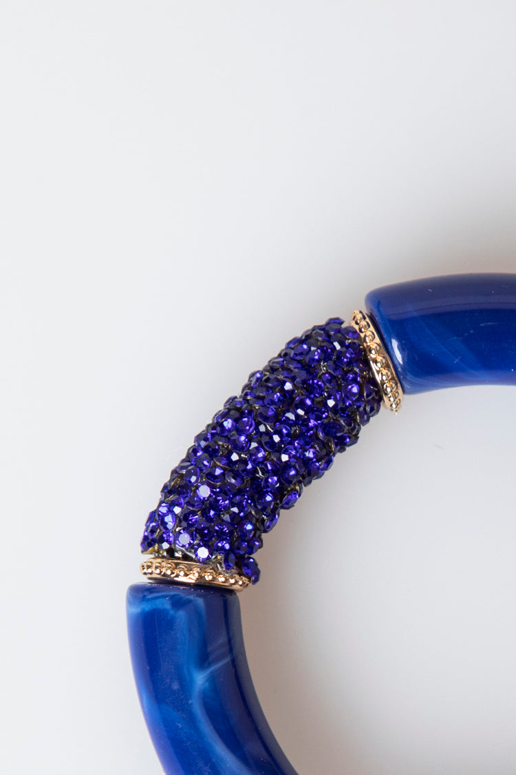 Bracciale a placche con strass