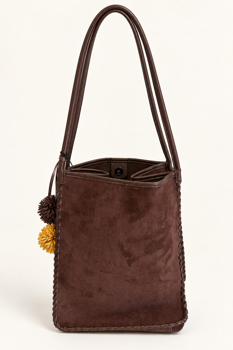 Borsa a spalla con portachiavi