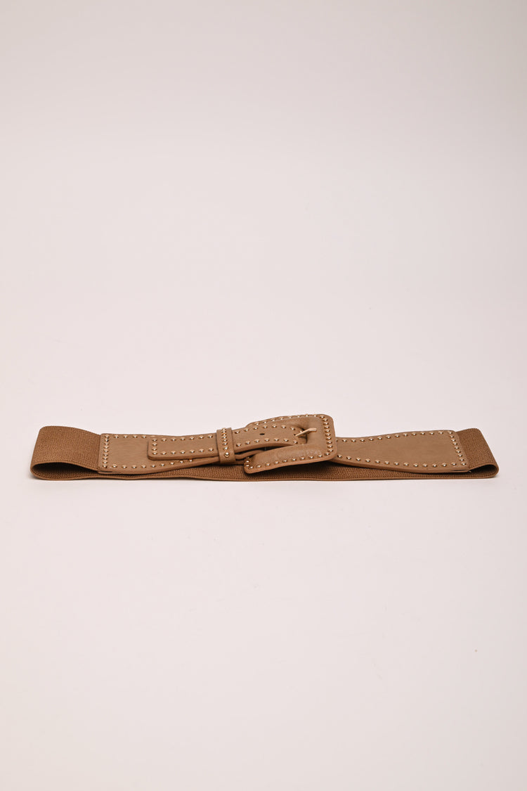 Cintura elastica con mini borchie