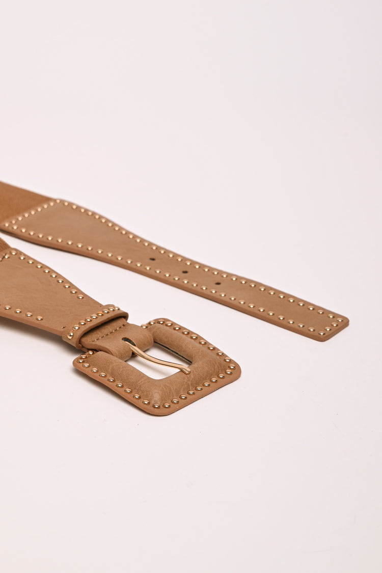 Cintura elastica con mini borchie