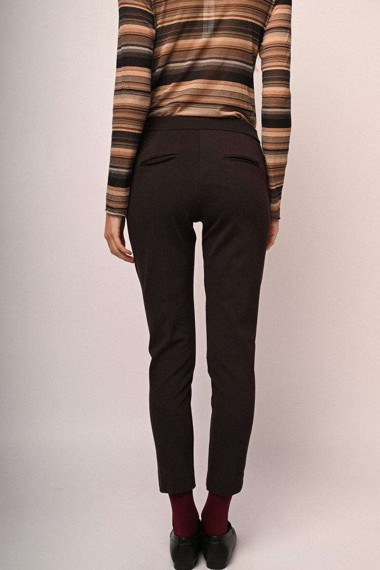 Pantaloni a sigaretta misto viscosa