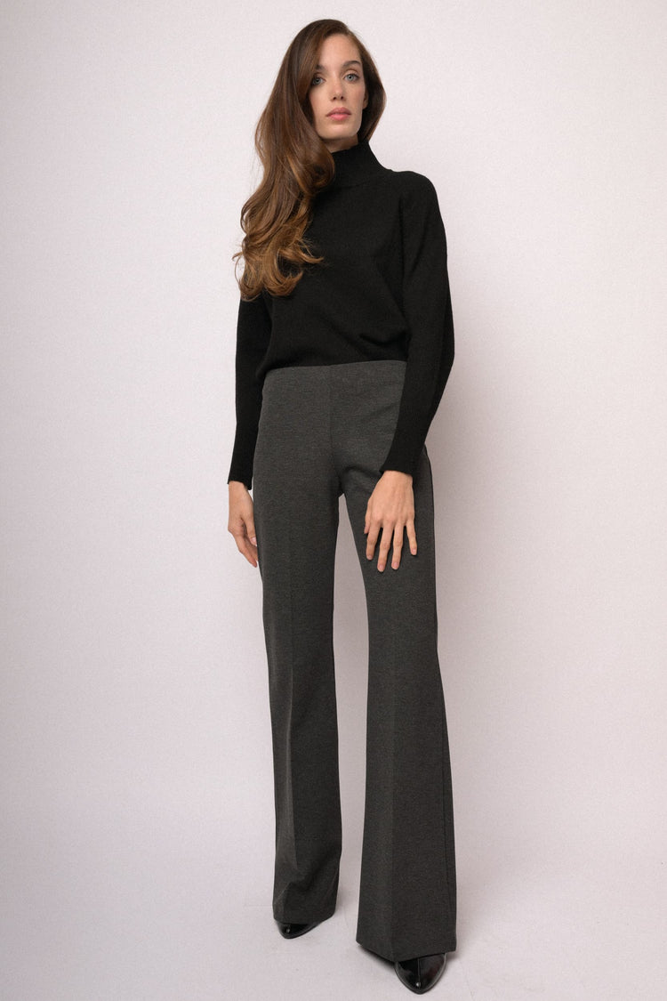 Leggings flare grigi antracite