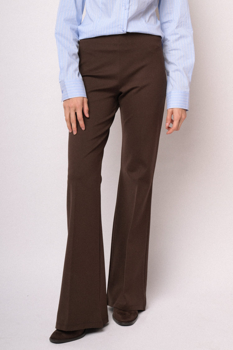 Leggings flare testa di moro