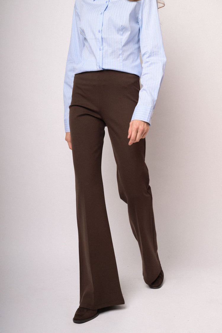 Leggings flare testa di moro