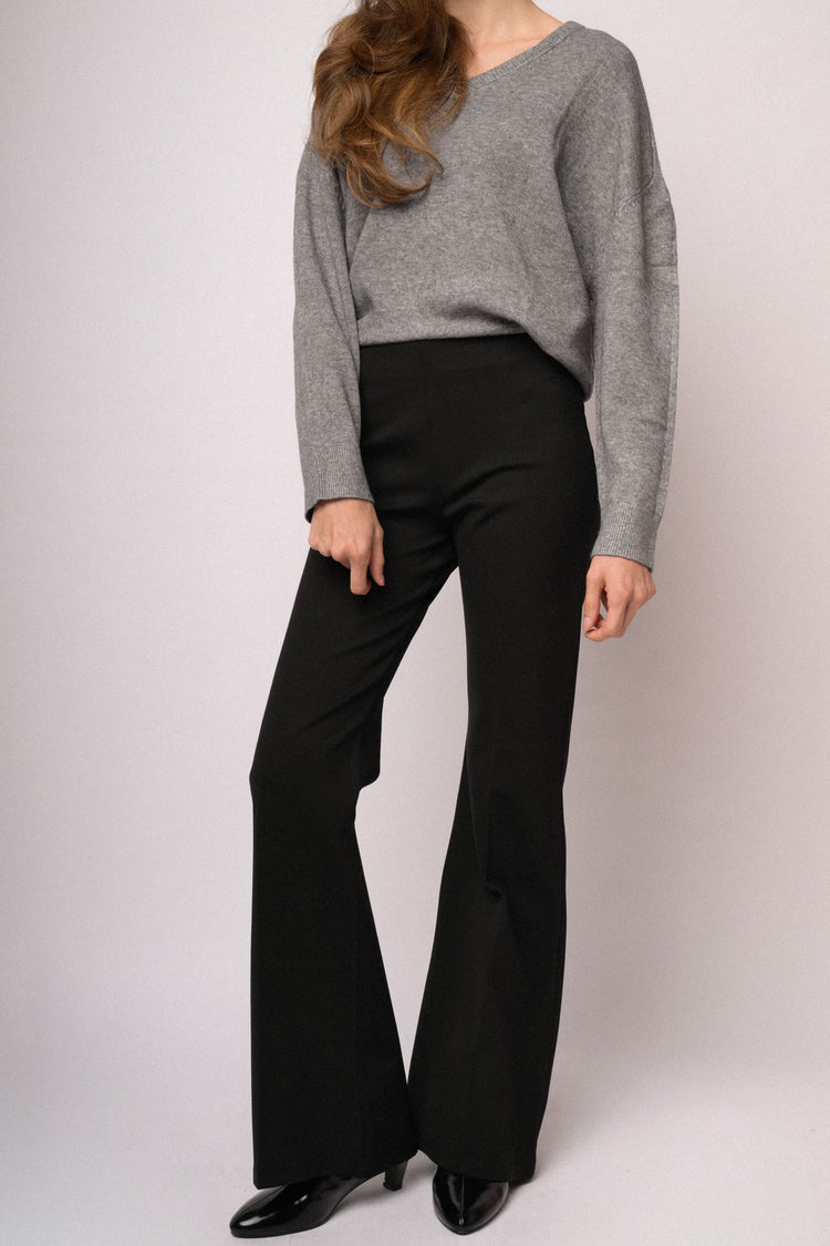 Leggings flare neri