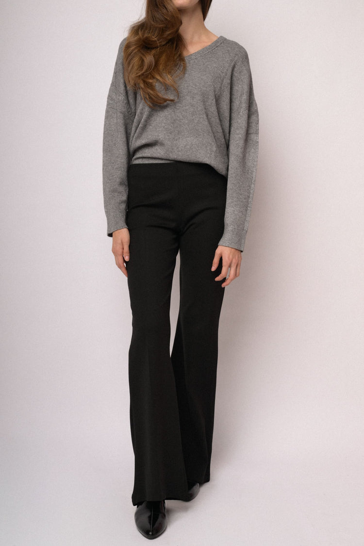 Leggings flare neri