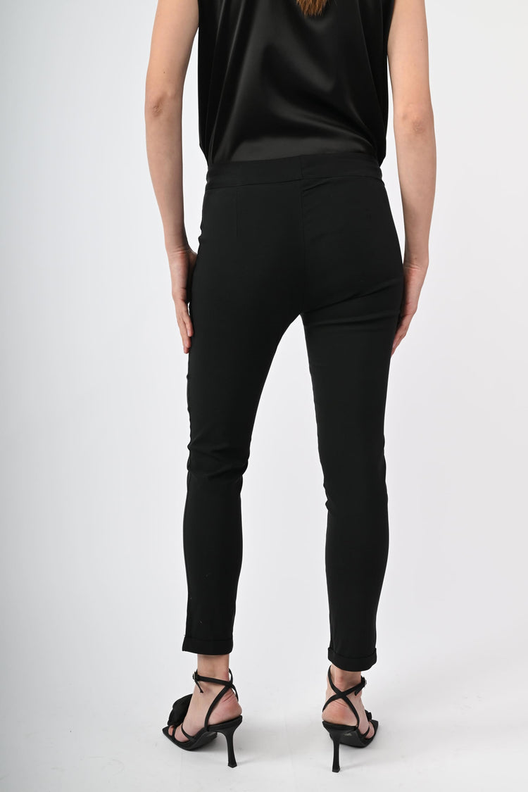 Pantaloni slim-fit misto viscosa