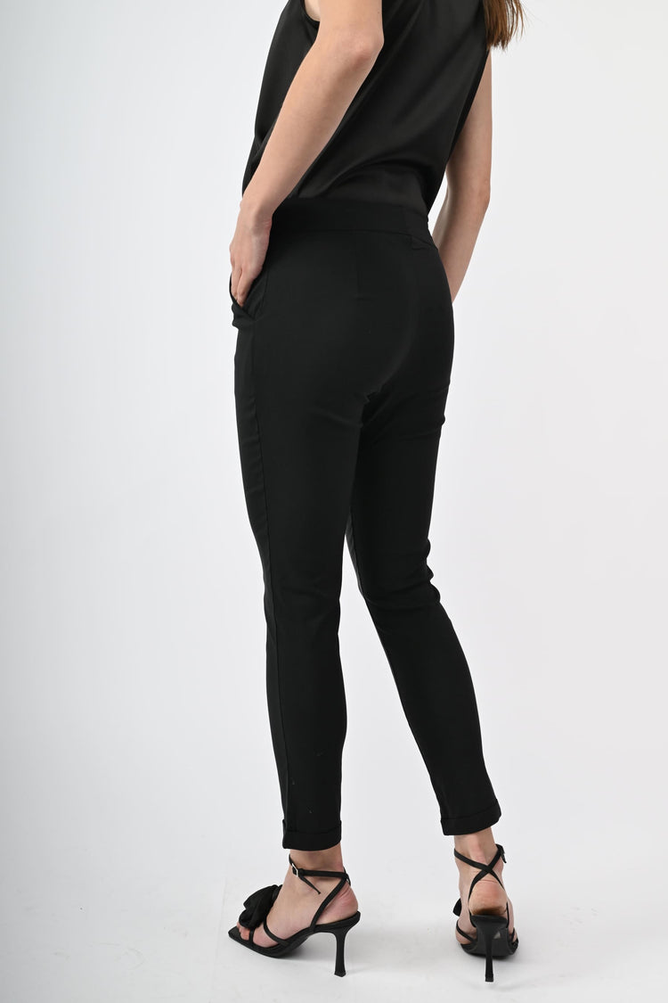 Pantaloni slim-fit misto viscosa