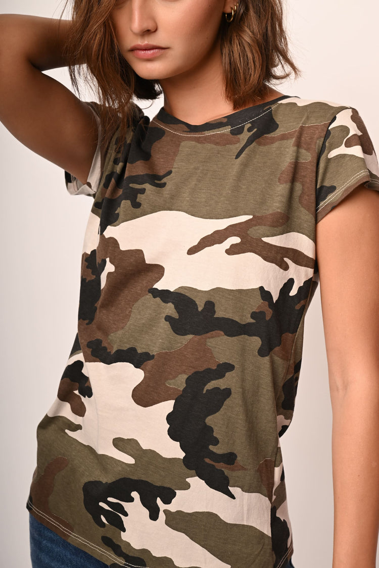 T-shirt a stampa camouflage